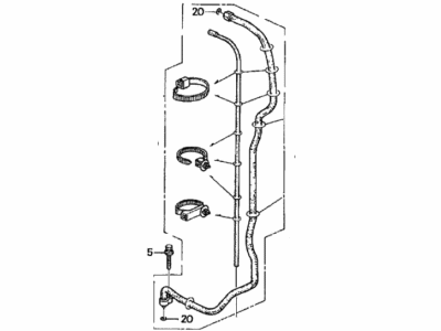 Honda 80324-SX0-963 Pipe Assembly D, Rear Suction
