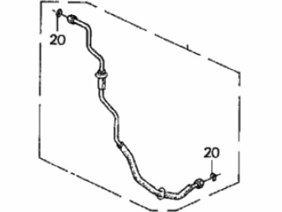 Honda 80343-SX0-A61 Pipe C, Rear Receiver