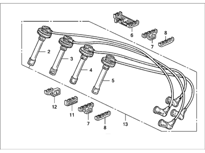 Honda 32700-P0D-000 Wire Assembly, Ignition (Sumitomo)