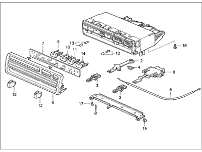 Honda 79500-SX0-A02 Control Assy., Heater