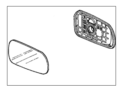 Acura 76203-SM2-C25 Mirror, Passenger Side (1400 C)