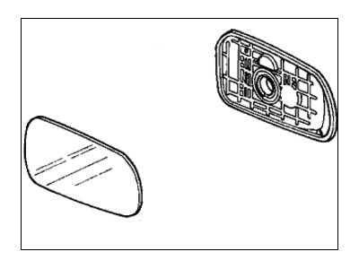 Honda 76203-SM2-C25 Mirror, Passenger Side (1400 C)