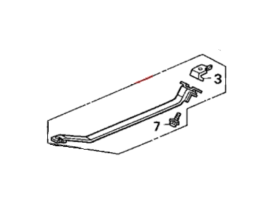 Honda 17521-SM1-030 Band Assembly, Passenger Side Fuel Tank Mounting