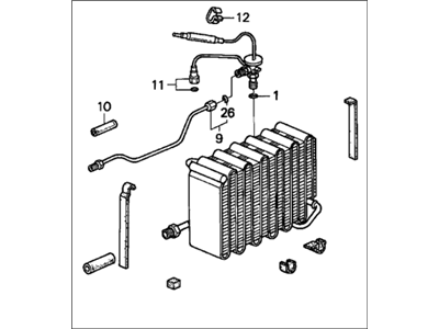 Honda 80210-SM1-A22 Evaporator Sub-Assembly (Sam)