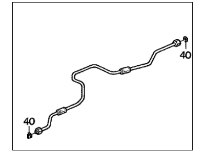 Honda 80343-SM1-A19 Pipe C, Receiver