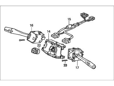 Honda 35250-SM5-A01 Switch Assembly, Combination