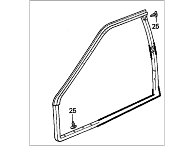 Honda 72310-SM4-023 Weatherstrip, R. FR. Door