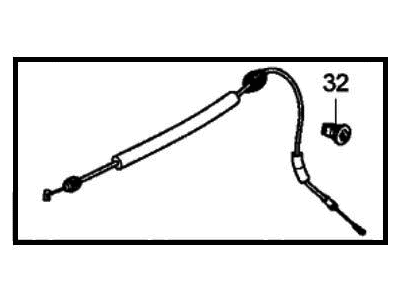 Honda 72131-THR-A01 Cable, Front