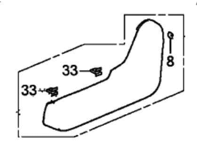 Honda 81348-THR-L01ZA CTR COVER CO*YR507L*