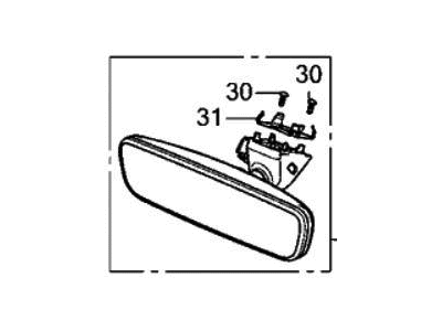 Honda 76400-THR-A42 MIRROR, REARVIEW