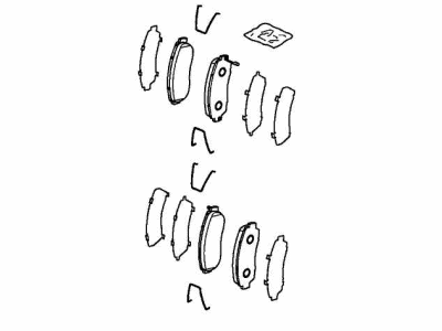 Honda 45022-TLA-A50 Set, Front-Pad