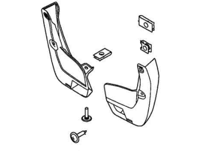 Honda 08P09-TLA-100R1 Splash Guard Set, Rear