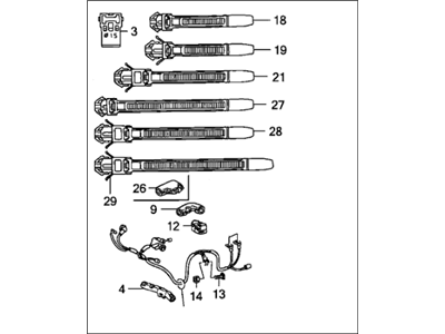 Honda 32111-RAA-L61 Sub-Wire, Starter