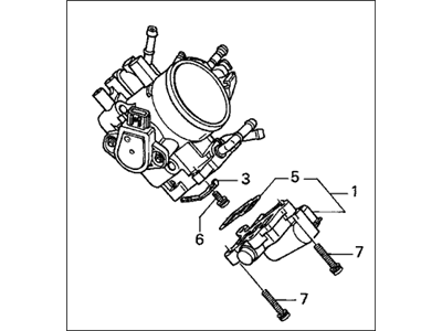 Honda 16400-RAA-A13 Throttle Body Assembly