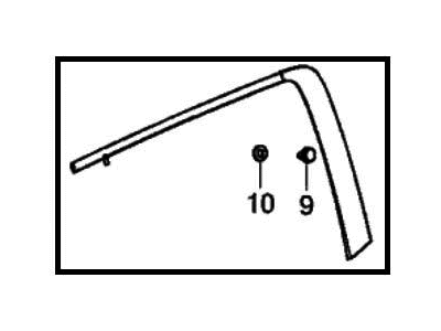 Honda 72921-T6Z-A12 MLDG, RR. R DR SASH