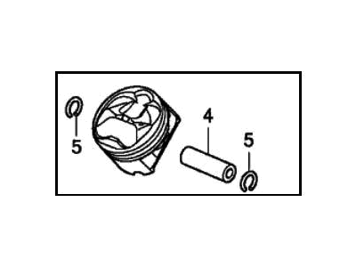 Honda 13050-R9P-A00 Piston Set (Std)