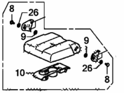 Honda 82180-T6Z-A41ZH ARMREST *YR507L*