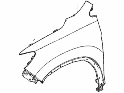 Honda 60211-T6Z-A00ZZ W-PANEL, R- FR- FENDER