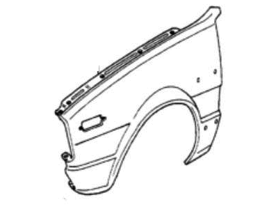 Honda 61160-671-674ZZ Fender, L. FR.