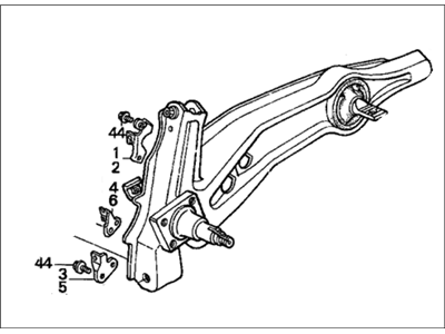 Honda 52370-SH3-A18 Arm, Right Rear Trailing (Drum)