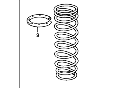 Honda 52441-SH3-A04 Spring, Rear (Mitsuboshi Seiko)