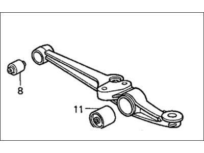 Honda 51365-SH3-020 Arm, Left Front (Lower)