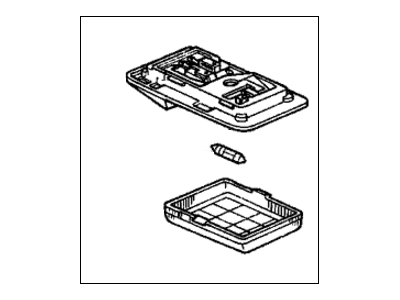 Honda 34250-SB2-003ZD Light Assembly, Interior (Black)