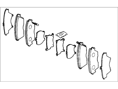 Honda 45022-SH3-317 Pad Set, Front