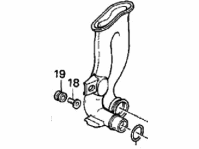 Honda 17252-P12-A00 Tube Assembly B, Air Inlet