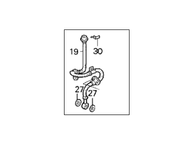 Honda 01465-SS0-010 Hose Set, Left Front Brake