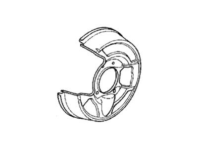 Honda 43253-SS0-000 Splash Guard, Right Rear (14")