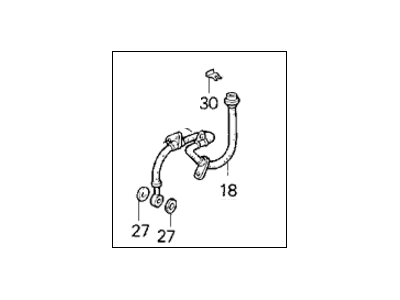 Honda 01464-SS0-020 Hose Set, Right Front Brake