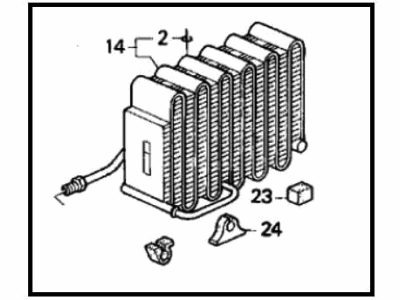 Honda 80215-SS0-A03 Evaporator (Showa)