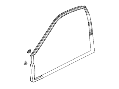 Honda 72350-SS0-J01 Weatherstrip, L. Door