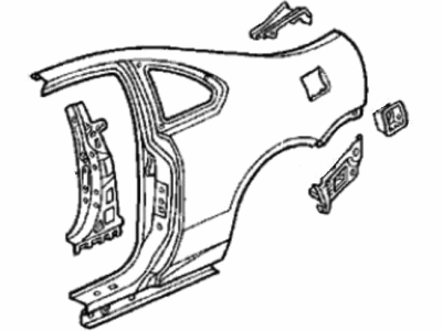 Honda 04636-SS0-300ZZ Panel Set, R. RR. (Outer)