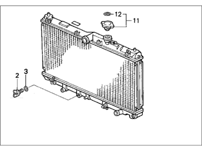 Honda 19010-P14-A03 Radiator (Denso)
