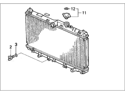 Honda 19010-P39-903 Radiator (Denso)