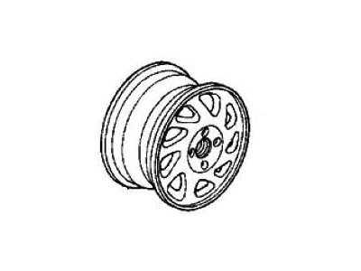 Honda 42700-SS0-A81 Disk, Passenger Side Aluminum Wheel (15X6 1/2Jj) (Asahi)