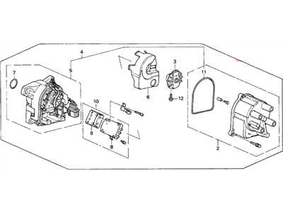 Honda 30100-P13-A01 Distributor Assembly