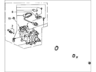 Honda 38810-P14-A02 Compressor (Sanden)