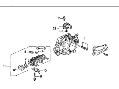 Honda 16400-P13-A00 Body Assembly, Throttle