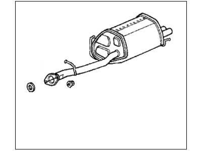 Honda 18030-SS0-506 Muffler Set, Exhuast