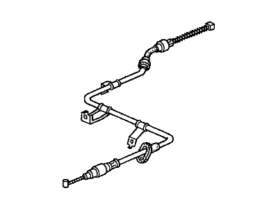 Honda 47510-SR1-A12 Wire A, Passenger Side Parking Brake