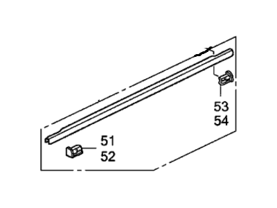 Honda 72450-SHJ-A11 Molding Assy., L. FR. Door