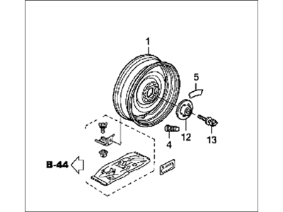 Honda 06421-SHJ-A02 Wheel Kit, Temporary