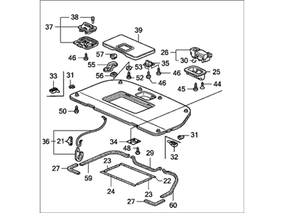 Honda 84520-SHJ-A21ZB Lid Assy., Floor *NH167L* (GRAPHITE BLACK)