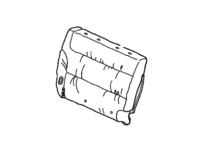 Honda 82121-SHJ-A24ZA Cover, Right Rear Seat-Back Trim (Olive)