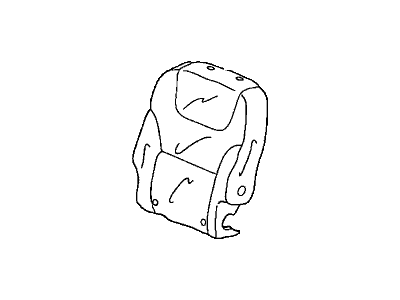 Honda 81321-SHJ-A41ZA Cover, Passenger Side Middle Seat-Back Trim (Olive) (Leather)