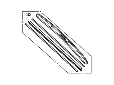 Honda 76630-SHJ-A11 Blade, Windshield Wiper (550MM)