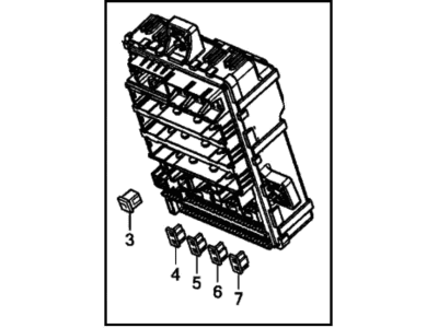 Honda 38200-TR5-A02 Box Assembly, Fuse